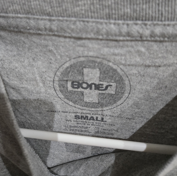 Bones Bearings skateboard shirt - Gray, Small - Picture 3 of 3